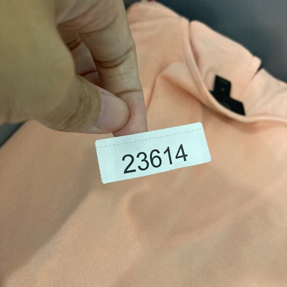 JM Collection size XL Orange Multi Color Abstract V neck Stretch Knit Tunic - Picture 10 of 10